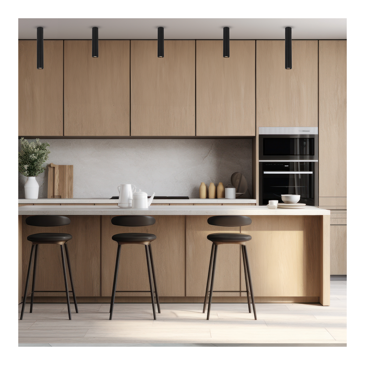 MiLagro GENESIS SPOT BLACK 1xGU10 40cm ML0390