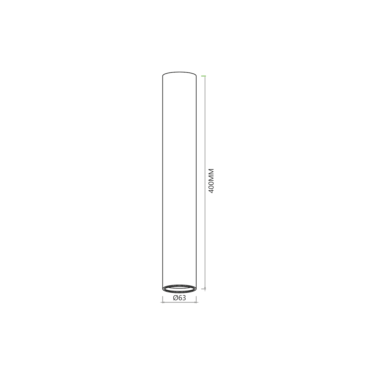 MiLagro Genesis Spot 1xGU10 40cm Biały ML0391