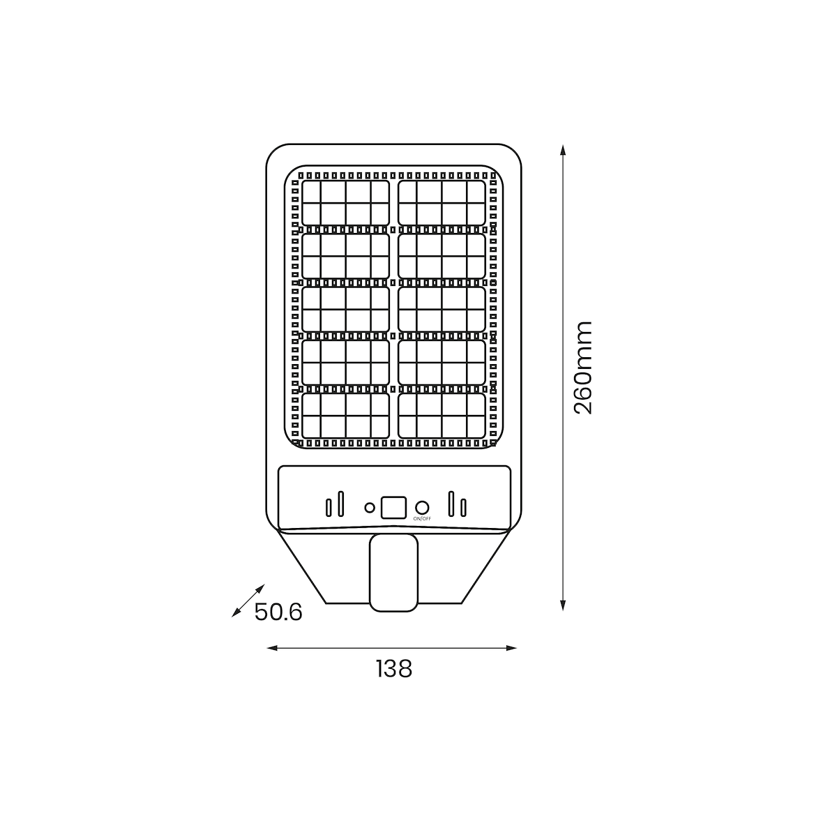 MiLagro EKO0545 - Latarnia Solarna KERS 50W premium oświetlenie
