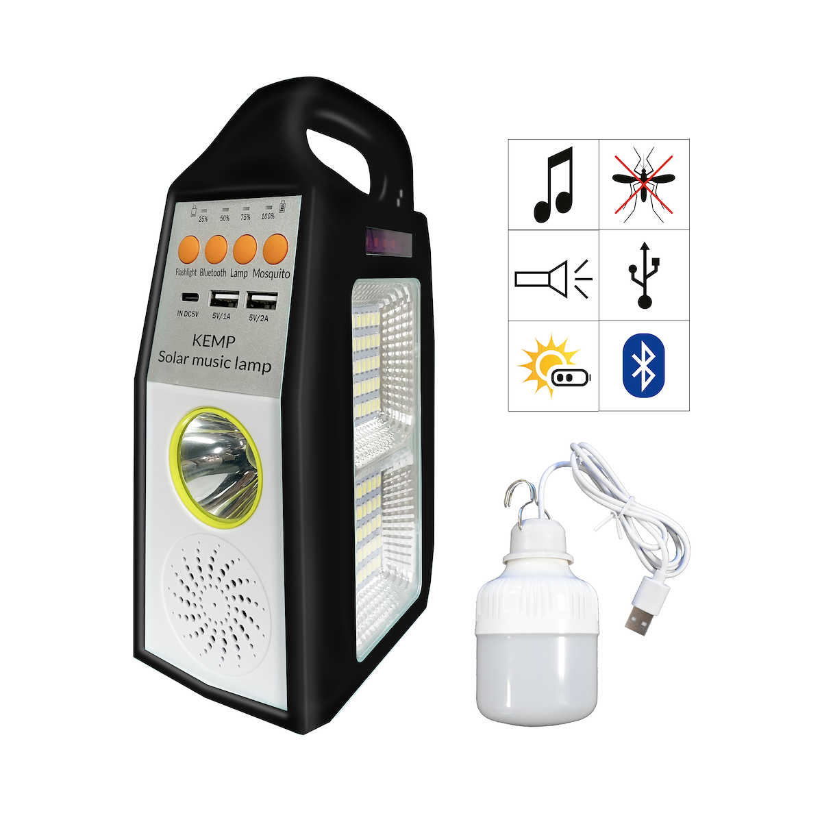 MiLagro EKO0549 - Lampa Solarna Kemp 5W wyjątkowa iluminacja