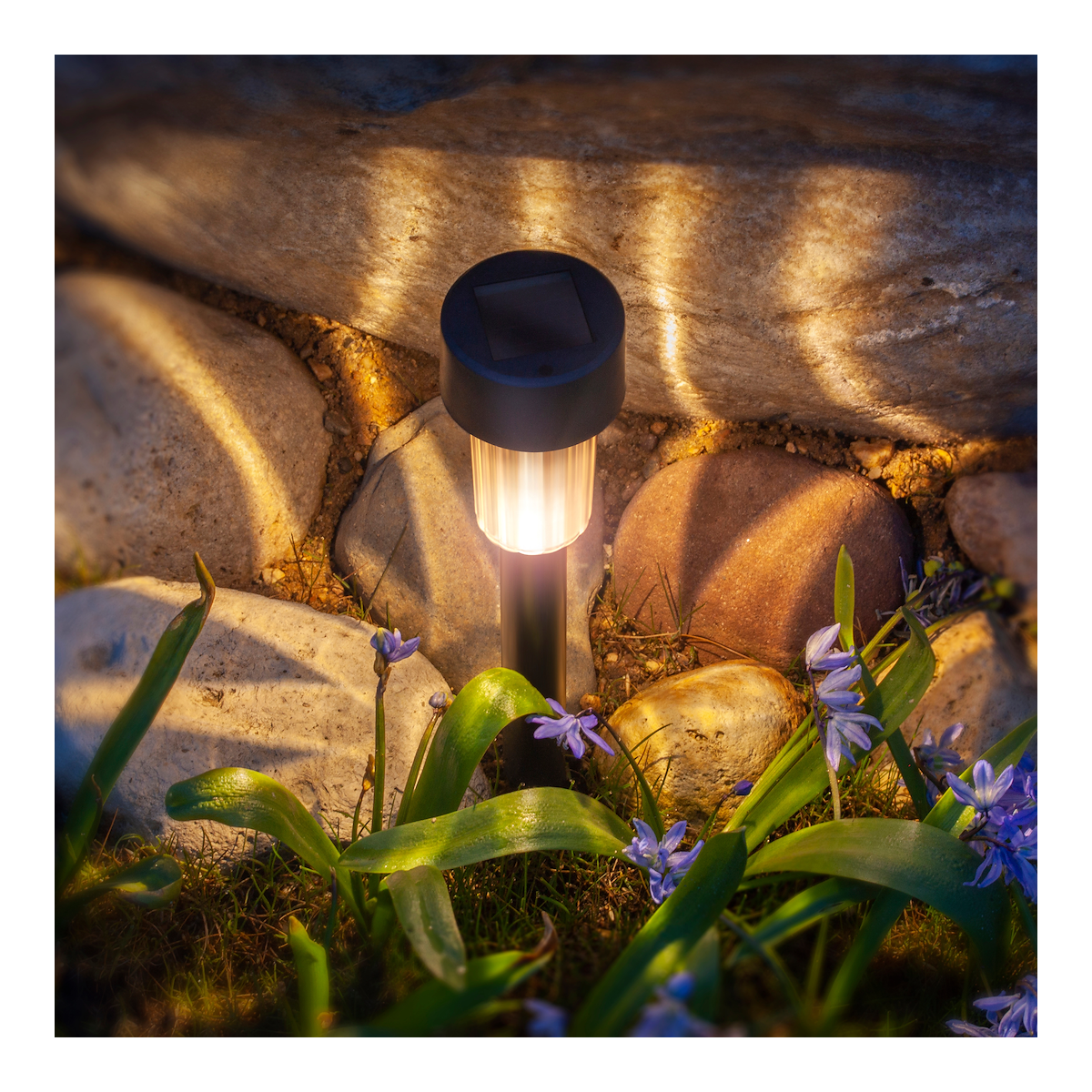MiLagro EKO0593 - Lampa Solarna Patyk Czarna niepowtarzalne oświetlen