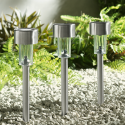 MiLagro EKO0594 - Lampa Solarna Patyk Inox światło podkreślające char