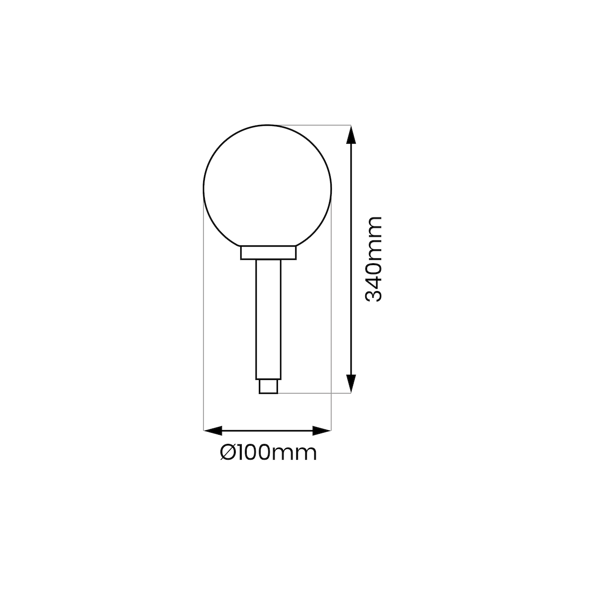 MiLagro EKO0595 - Lampka ogrodowa solarna kulka nowoczesne lampy do w