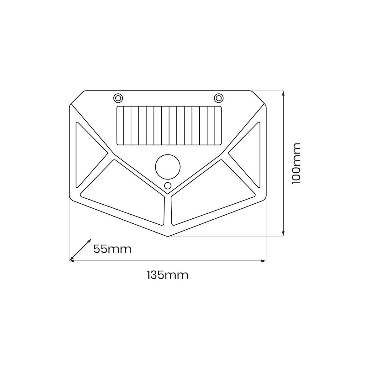 MiLagro EKO0617 - Lampa Solarna Batman 4000K designerskie oświetlenie