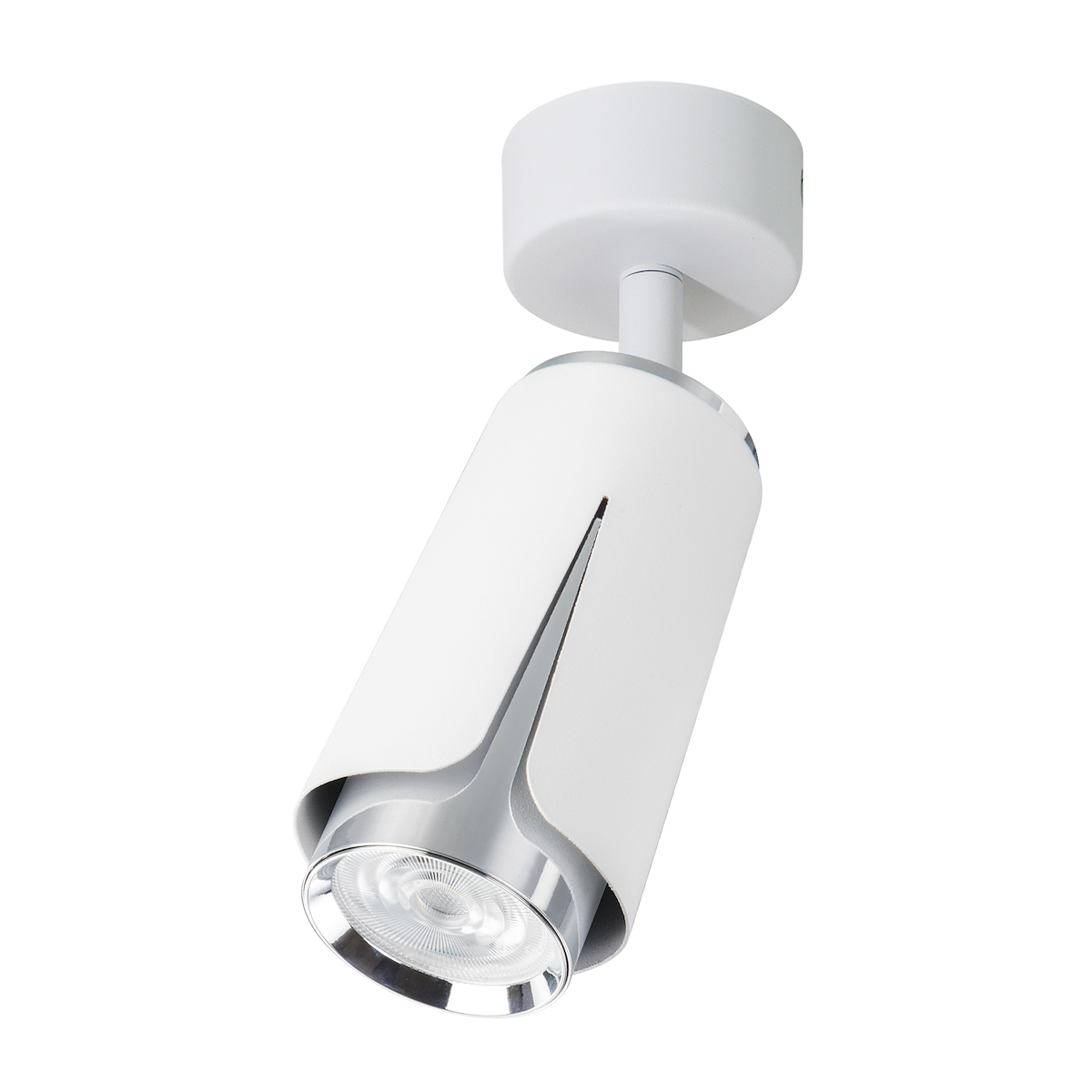 MiLagro Flower Chrome Spot 1xGU10 Biały ML0272