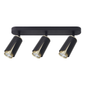 MiLagro ML0266 - Flower Black Gold Spot 3xGU10 nowoczesne oświetlenie