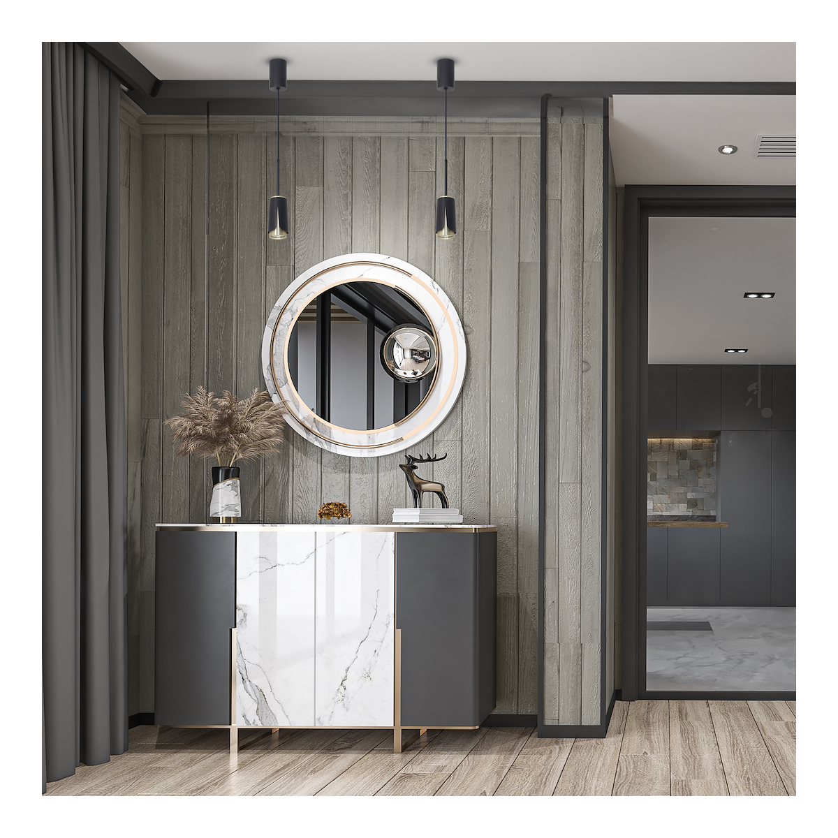 MiLagro ML0267 - Flower Black Gold Lampa Wisząca efektowne oświetleni