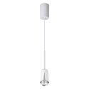 MiLagro Flower Chrome Lampa Wisząca 1xGU10 Biały ML0275
