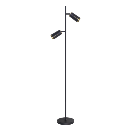 MiLagro ML0269 - Flower Black Gold Lampa Podłogowa eleganckie oświetl