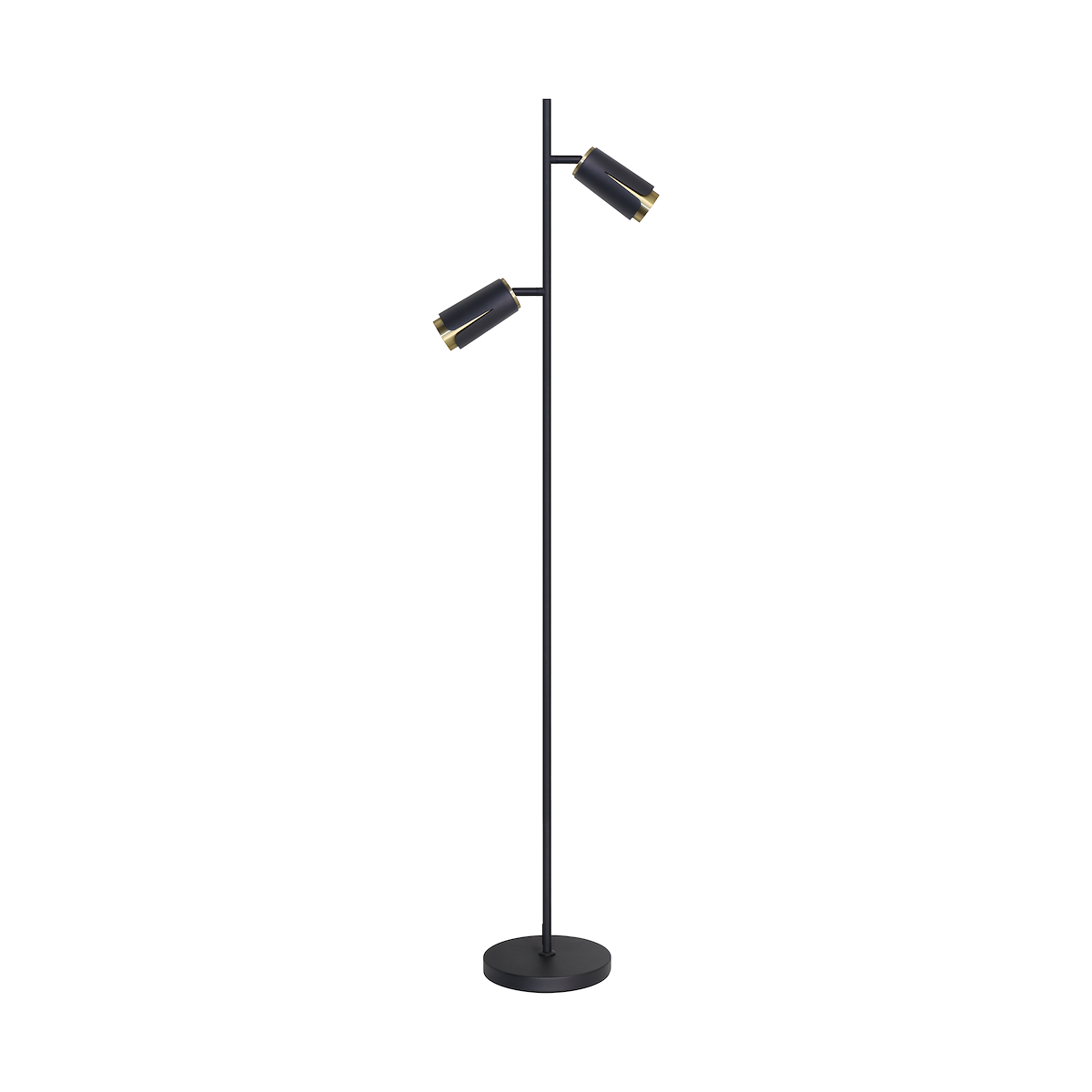 MiLagro ML0269 - Flower Black Gold Lampa Podłogowa eleganckie oświetl