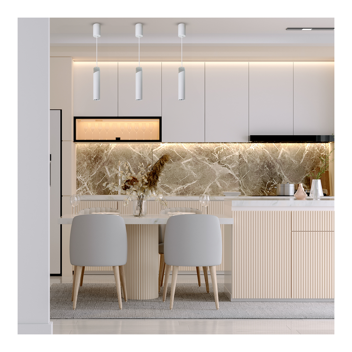 MiLagro ML0291 - Neo White Chrome Lampa Wisząca nietuzinkowe oświetle