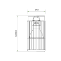 MiLagro VERTICAL BLACK DOWNLIGHT 1xGU10 ML0292