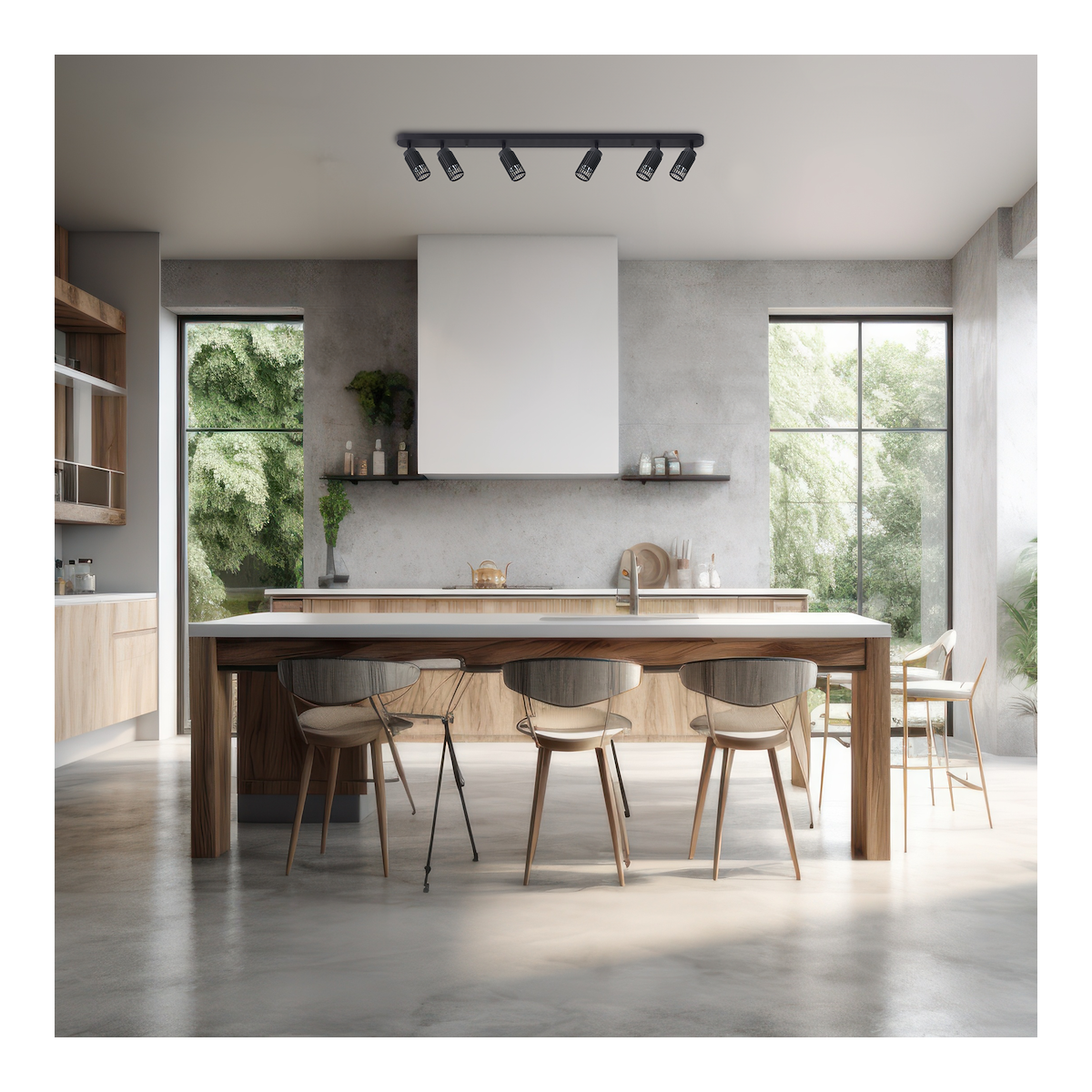 MiLagro ML0297 - Vertical Black Spot 6xGU10 światło podkreślające cha