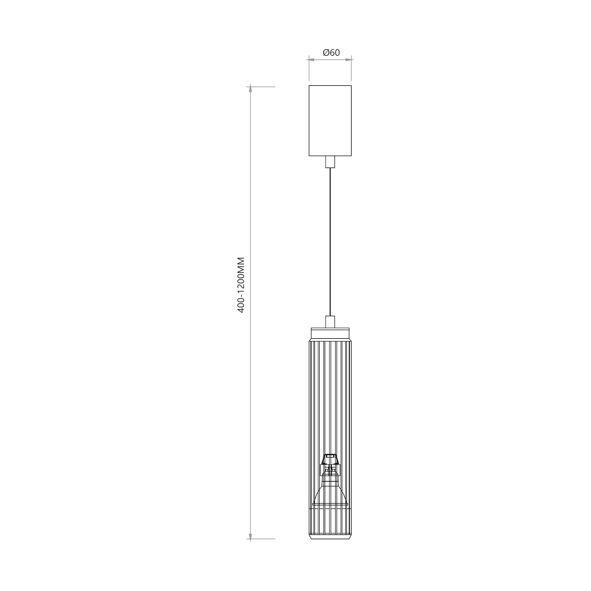 MiLagro VERTICAL WHITE LAMPA WISZĄCA 1xGU10 ML0308
