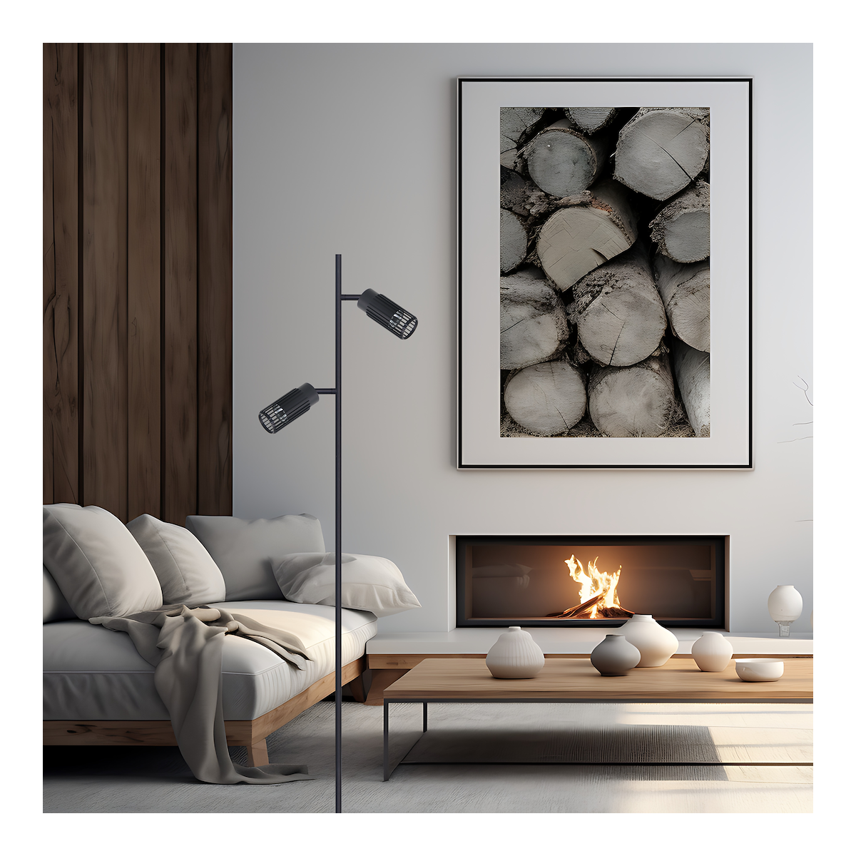 Vertical Black Lampa Podłogowa 2xGU10 ML0300