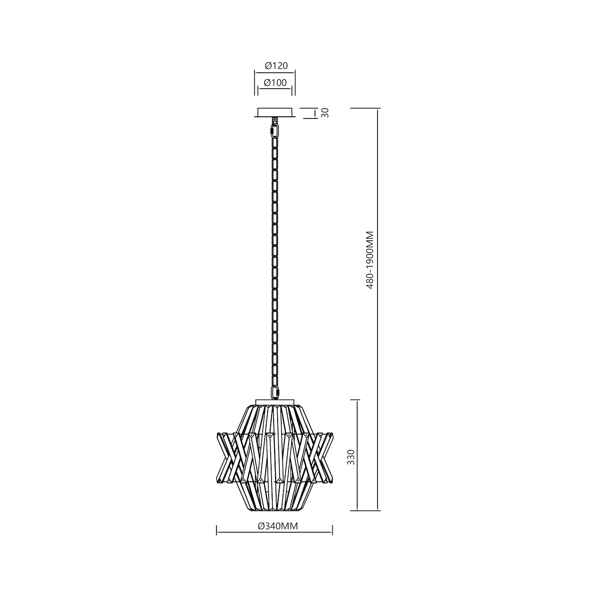 MiLagro Żyrandol CROWN CHROME 4xE14 ML0400