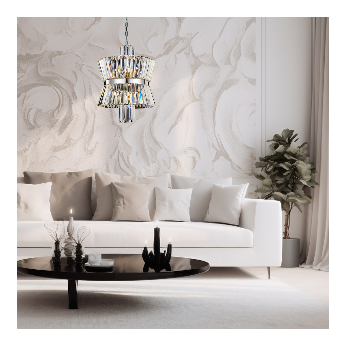 MiLagro ML0404 żyrandol AURELIA CHROME