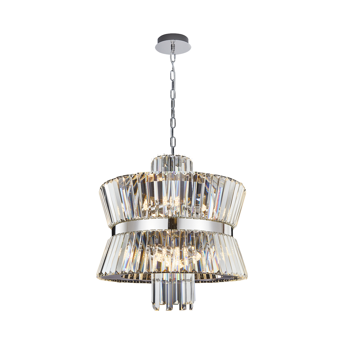 MiLagro Żyrandol AURELIA CHROME 12xE14 ML0406