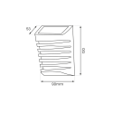 EKO-LIGHT EK0723 kinkiet solarny Strip