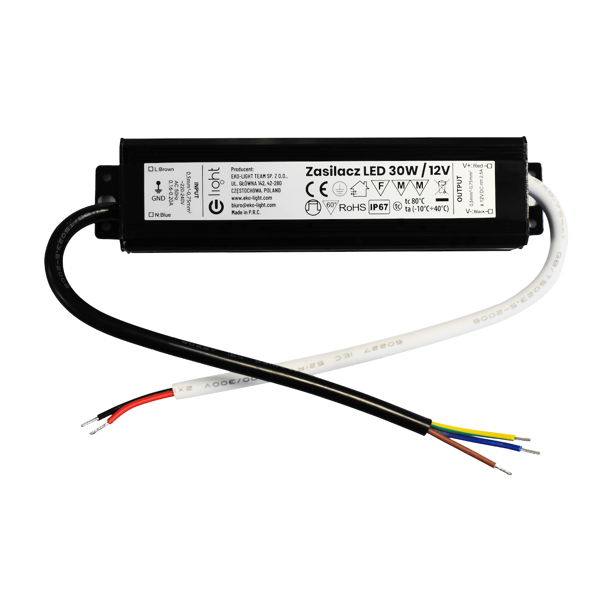 MiLagro EKZAS0643 zasilacz LED 30W IP67