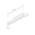MiLagro Magnetic track 600mm 24W 3000K ML8114