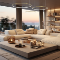MiLagro Lampa wisząca Saturno Gold 100W LED ML0847