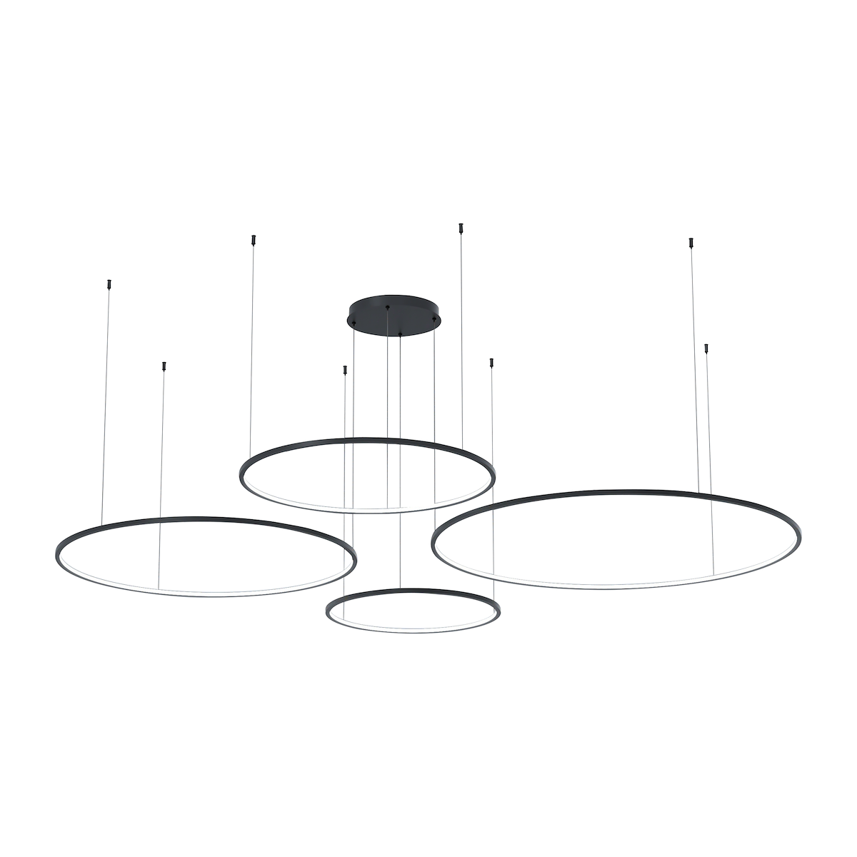 MiLAGRO Saturno czarna 120W LED