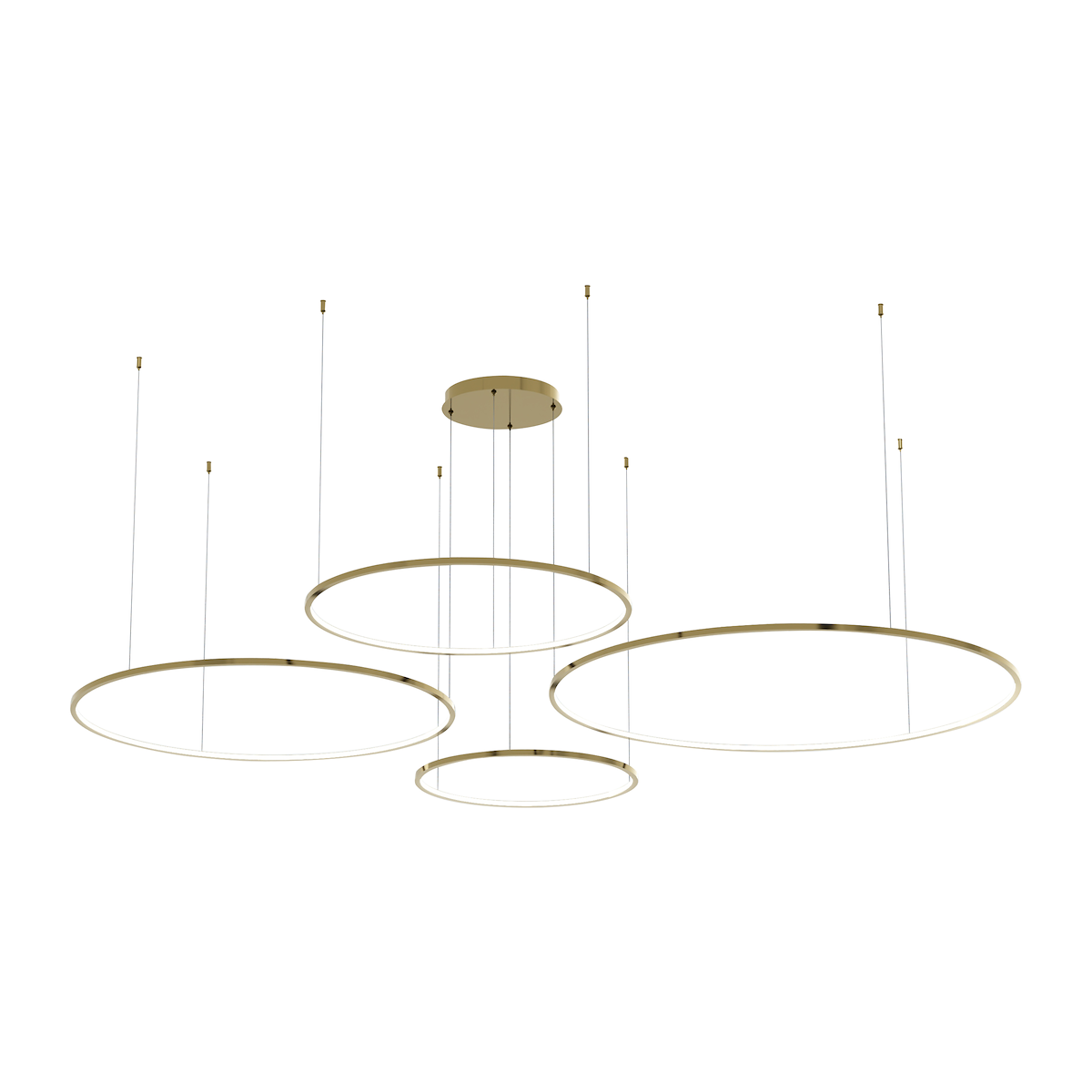 MiLagro Lampa wisząca Saturno Gold 120W LED ML0849