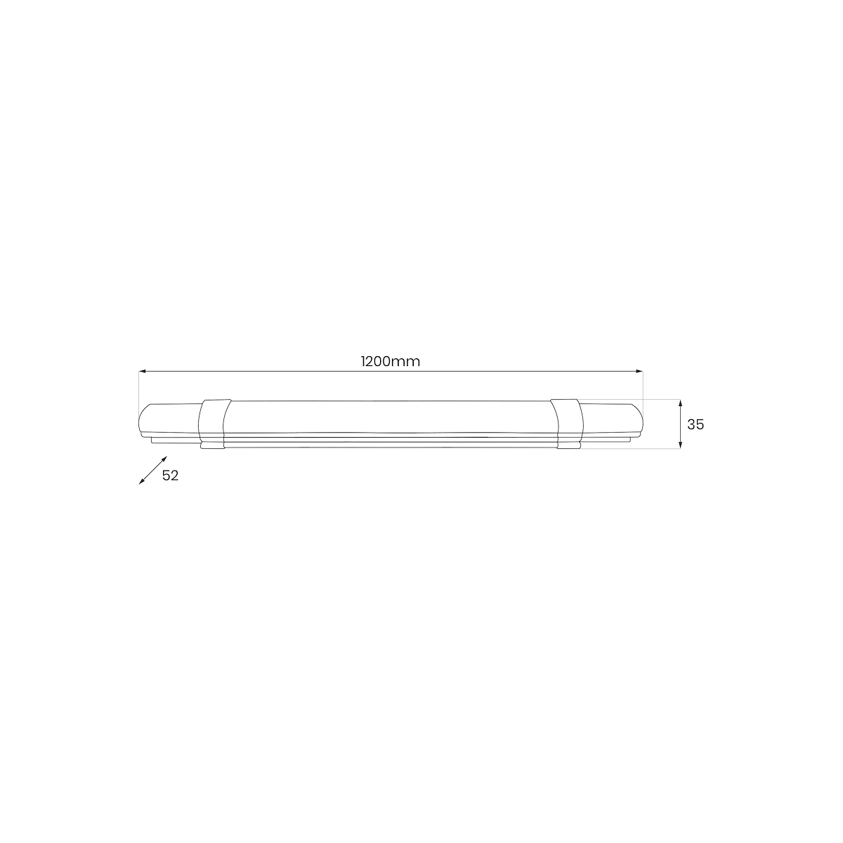 MiLagro EK0851 listwa LED 120 cm IP65