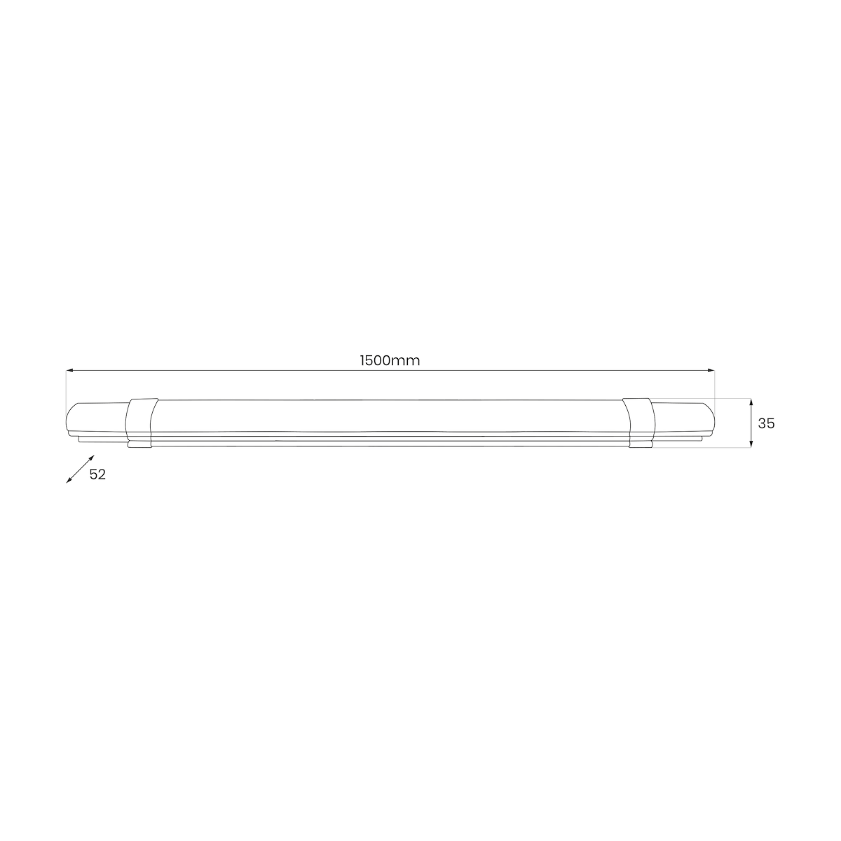 MiLagro EK0852 listwa LED Batten 48W