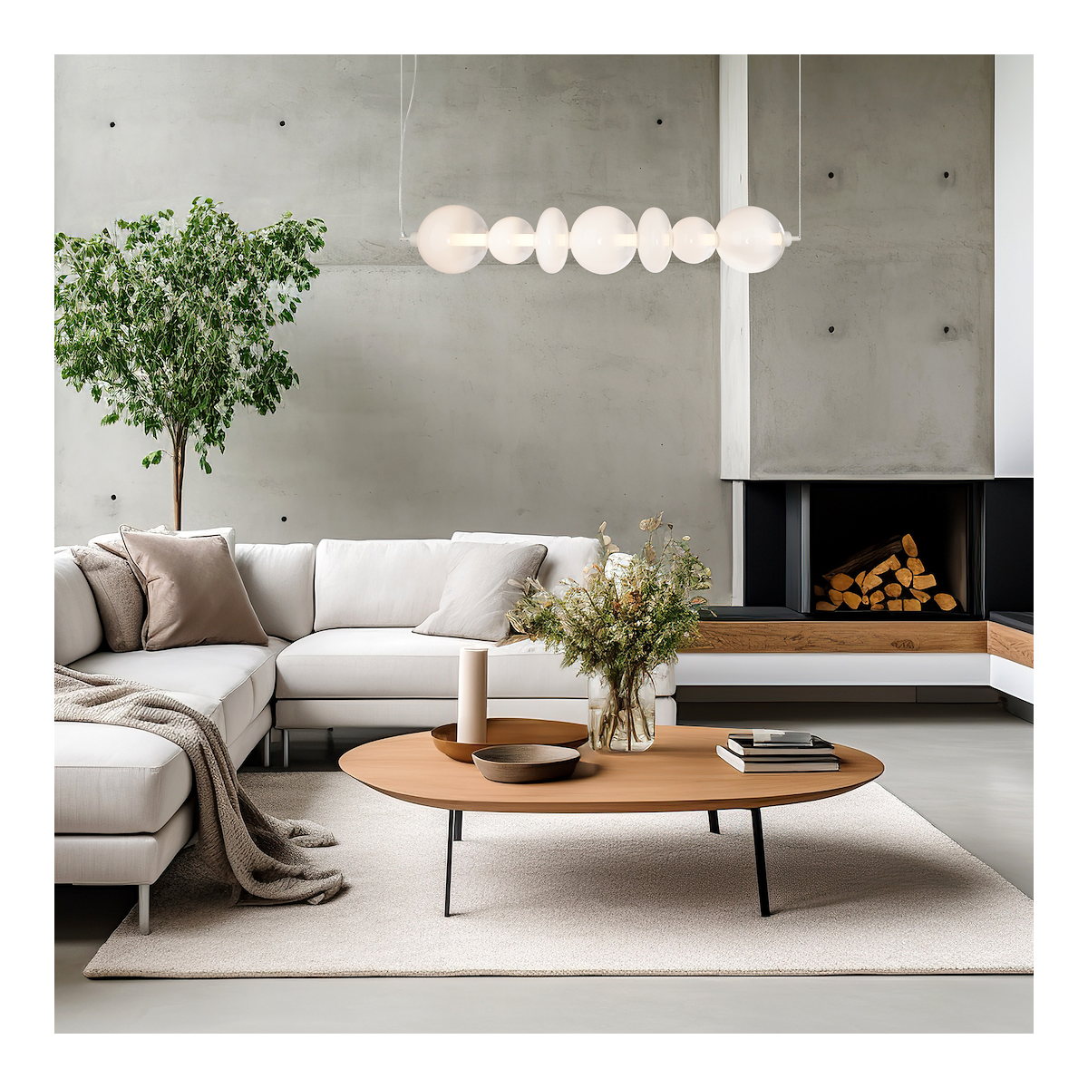 Lampa wisząca DAPHNE WHITE 40W ML0864