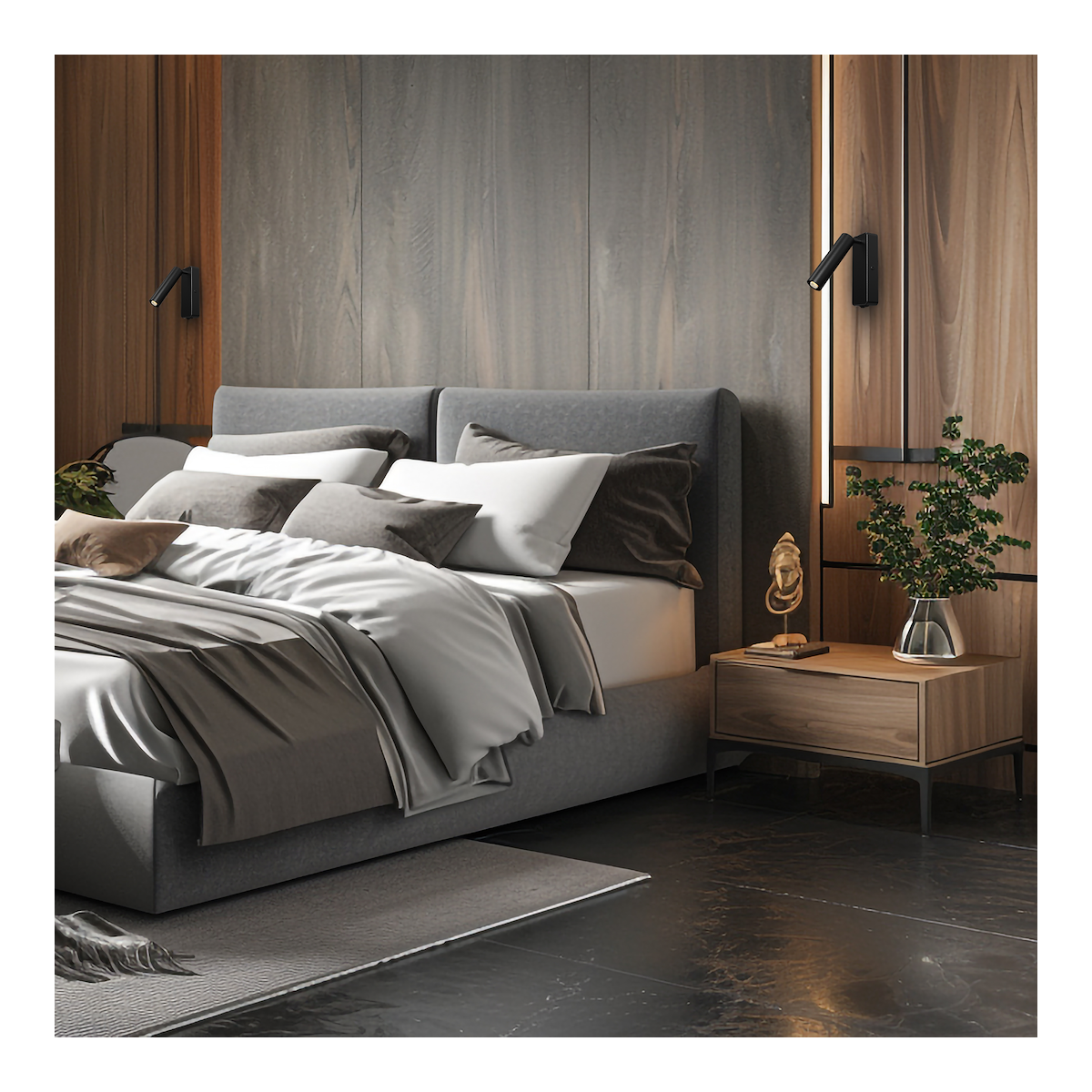 MiLagro Kinkiet Santi 1xG9 Czarny ML1012