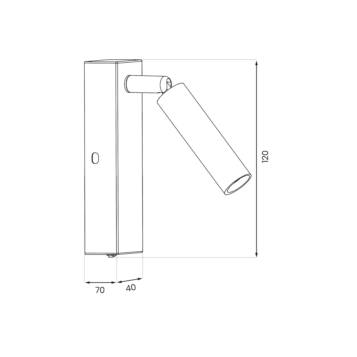 MiLagro Kinkiet Santi 1xG9 Czarny ML1012