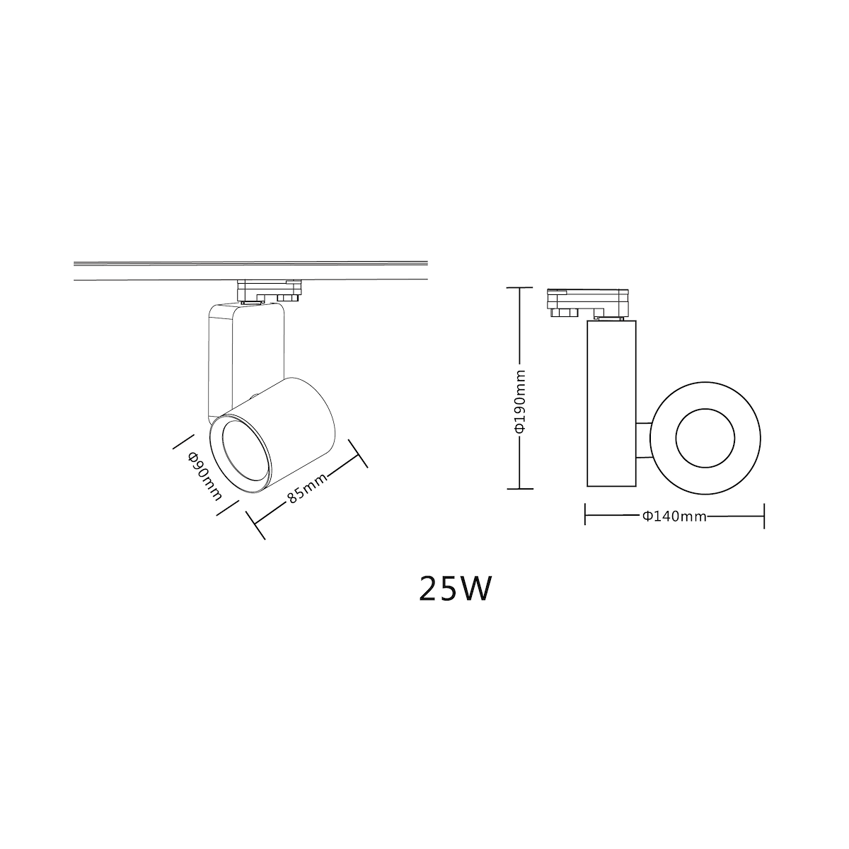 MiLagro ML1106 reflektor szynowy LED