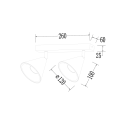 MiLagro Oprawa Cone Spot Złoty 2xGU10 ML1121