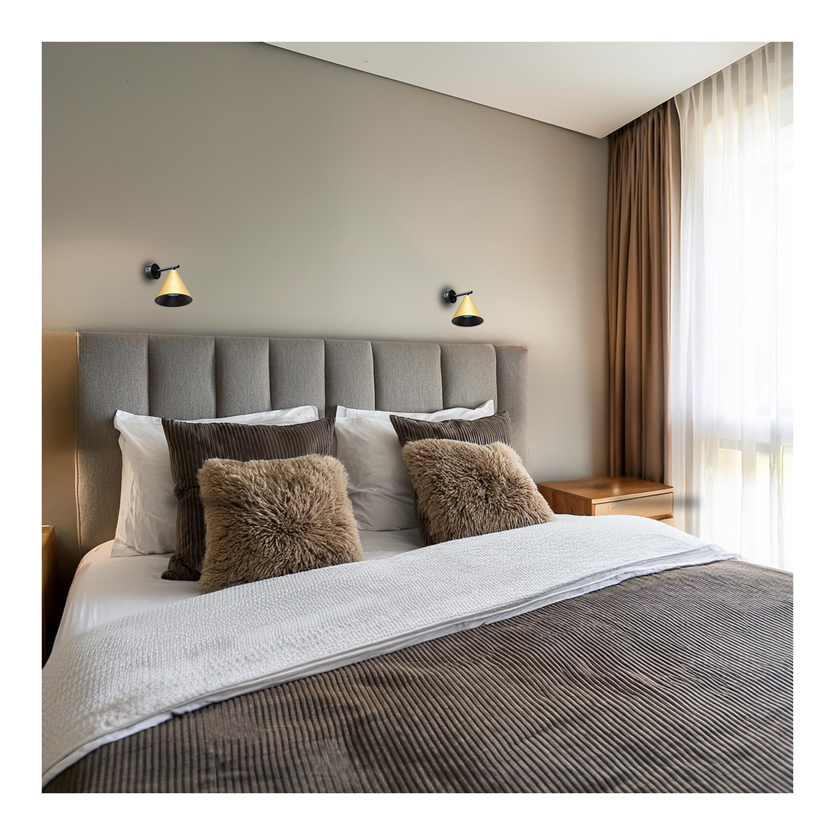 MiLagro Kinkiet Cone Złoty 1xGU10 ML1123