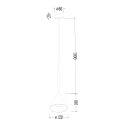 MiLagro Lampa Wisząca Cone Złoty 1xGU10 ML1124