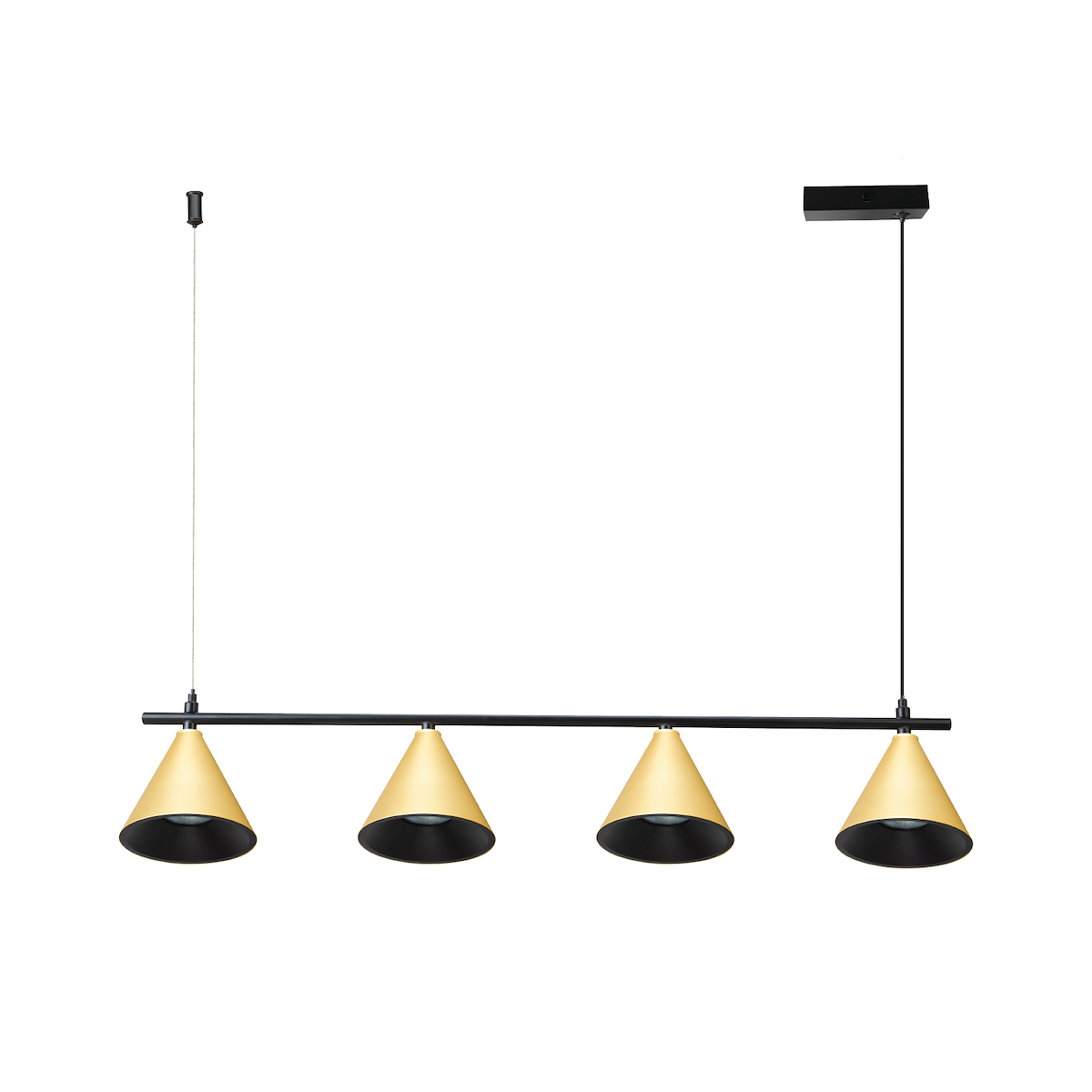 MiLagro Lampa Wisząca Cone Złoty 4xGU10 ML1125