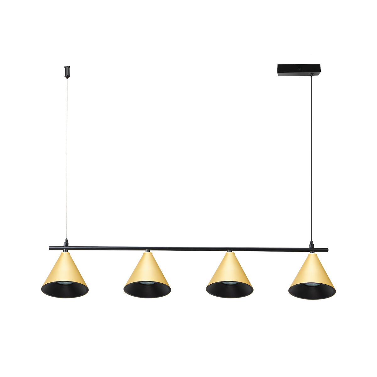 MiLagro Lampa Wisząca Cone Złoty 4xGU10 ML1125