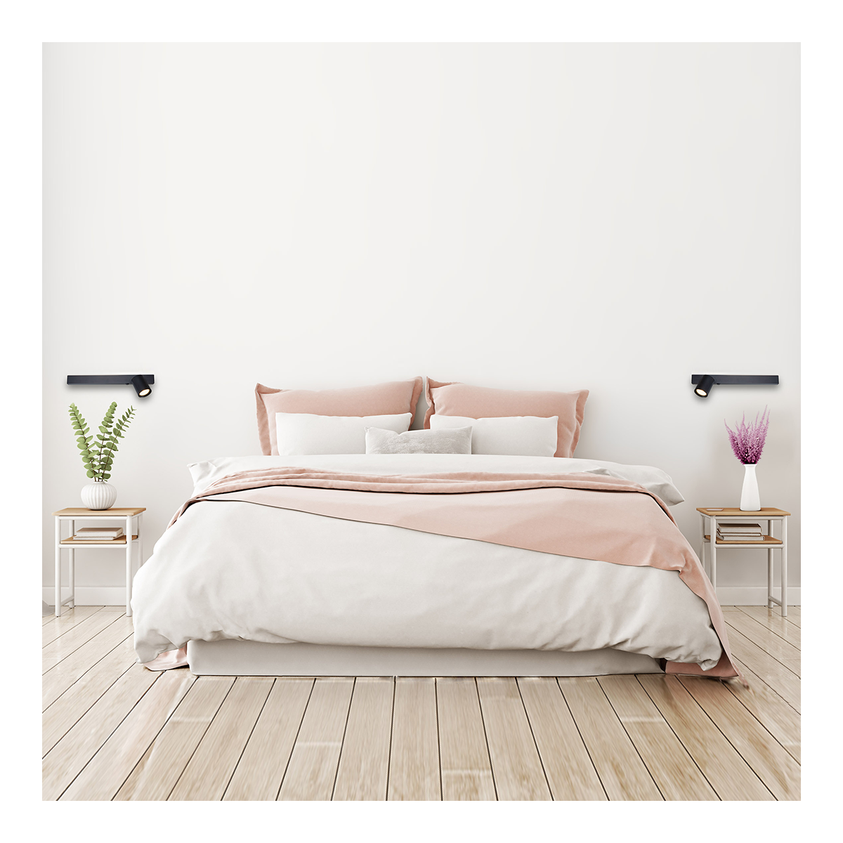 MiLagro Kinkiet Magnet 9W+1xGU10 3000/4000K Czarny Lewy ML1127