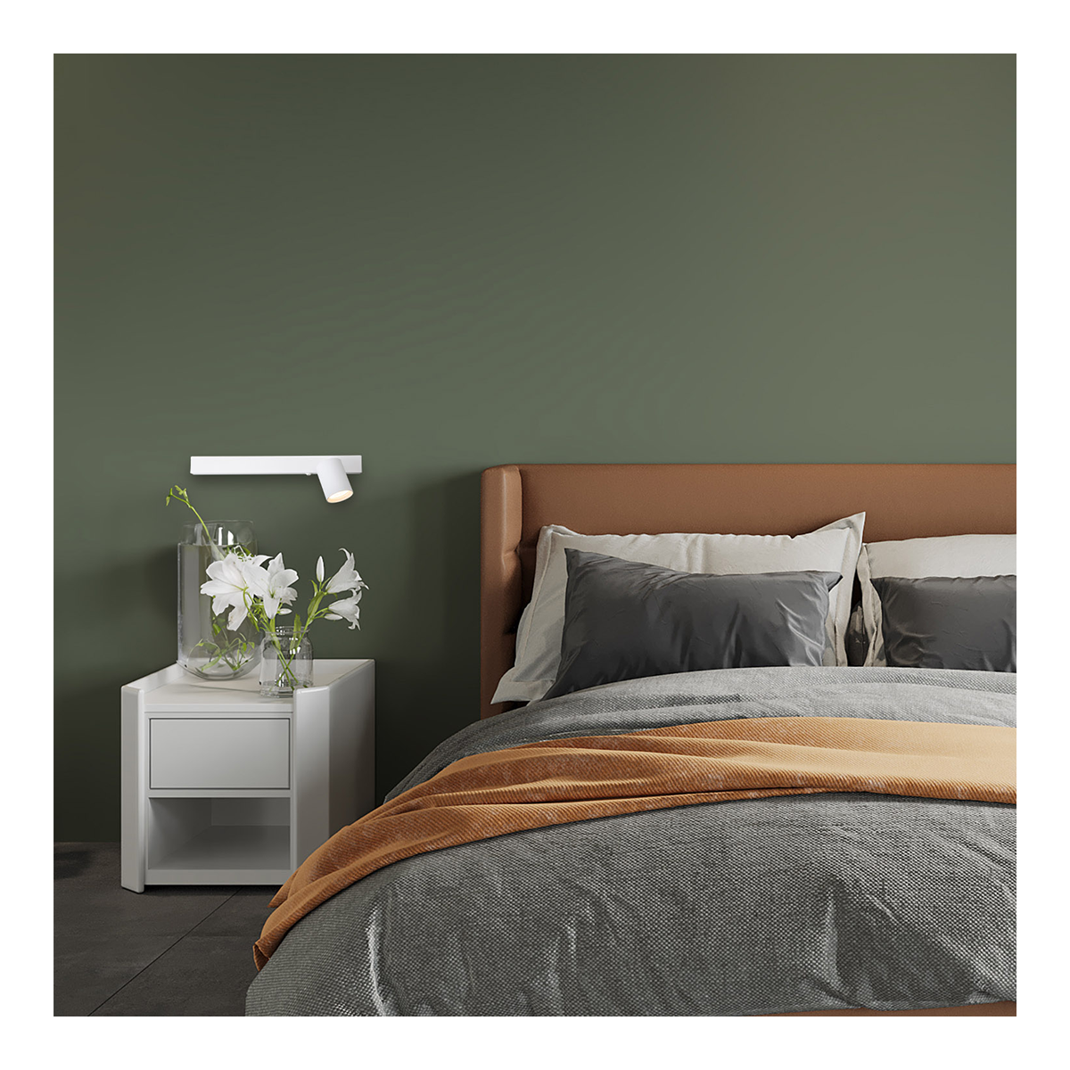 MiLagro Kinkiet Magnet 9W+1xGU10 3000/4000K Biały Prawy ML1128