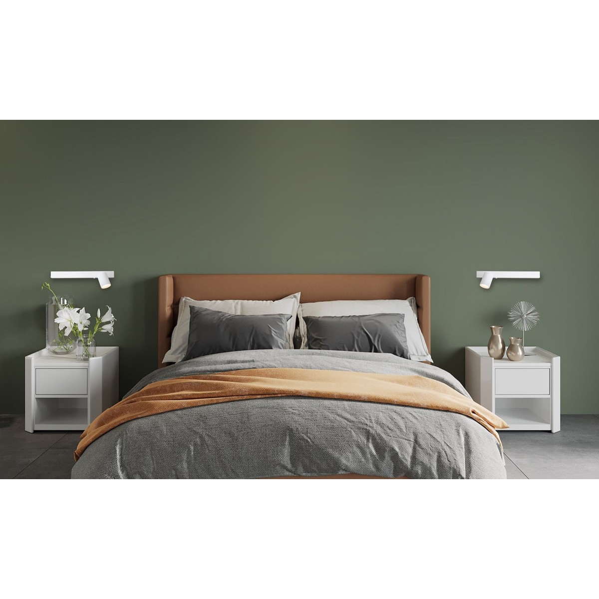 MiLagro Kinkiet Magnet 9W+1xGU10 3000/4000K Biały Prawy ML1128