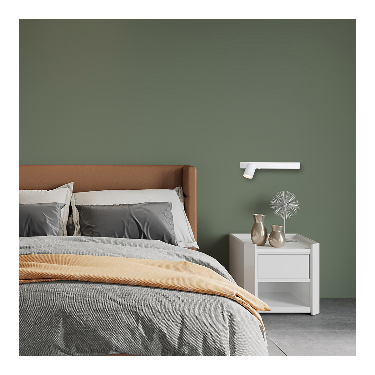 MiLagro Kinkiet Magnet 9W+1xGU10 3000/4000K Biały Lewy ML1129