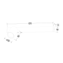 MiLagro ML1129 kinkiet Magnet biały
