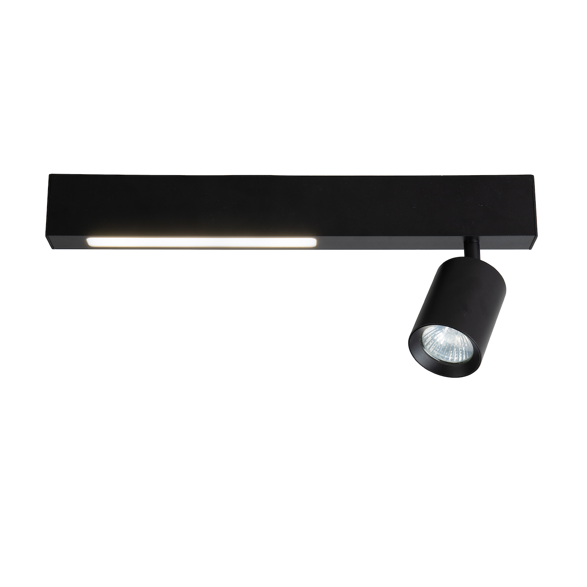 MiLagro Lampa Sufitowa Magnet 5W+1xGU10 3000/4000K Czarny ML1130