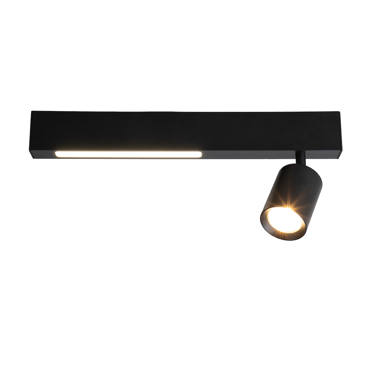 MiLagro Lampa Sufitowa Magnet 5W+1xGU10 3000/4000K Czarny ML1130