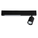 MiLagro Lampa Sufitowa Magnet 5W+1xGU10 3000/4000K Czarny ML1130