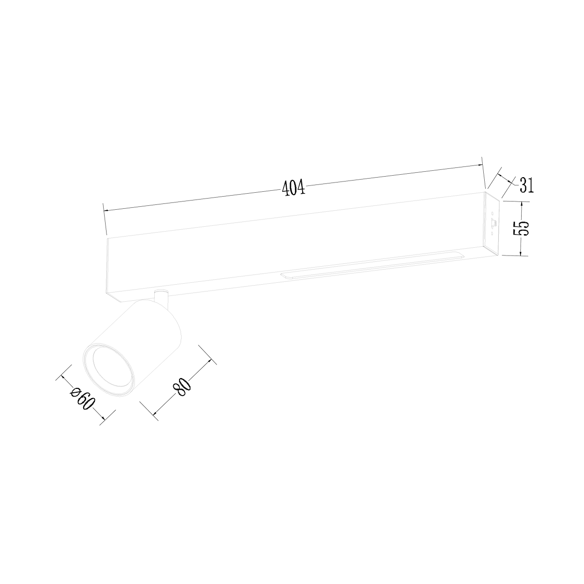 MiLagro ML1131 lampa Magnet biała