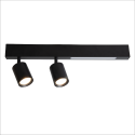 MiLagro Lampa Sufitowa Magnet 5W+2xGU10 3000/4000K Czarny ML1132