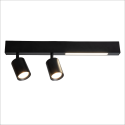 MiLagro Lampa Sufitowa Magnet 5W+2xGU10 3000/4000K Czarny ML1132